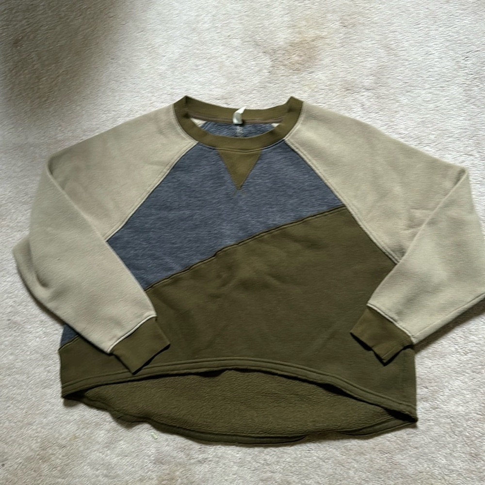 FP Movement by Free People Womens Colorblock Hi-Low Pullover Top XS